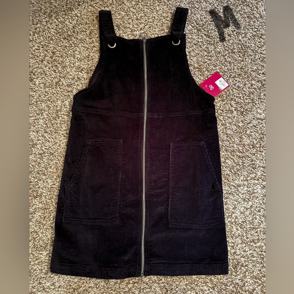 Corduroy zip dress